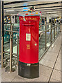 TQ2841 : Pillar box, Gatwick Airport South Terminal by Ian Capper