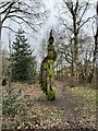 SJ7964 : Wooden sculpture in Brereton Heath LNR by Jonathan Hutchins