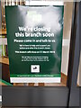 TQ0987 : Closure Notice at Lloyds Bank branch, Ruislip by David Hillas