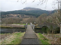 NN2904 : Footbridge over the Loin Water by Jonathan Thacker