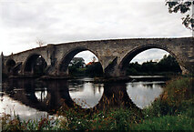 NS7994 : Stirling Old Bridge over the River Forth by Jo and Steve Turner