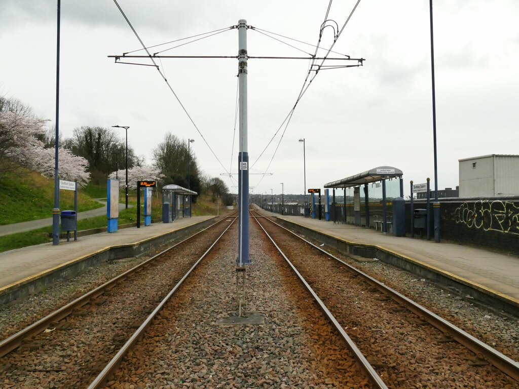 Sheffield station tram stop (2) © Stephen Craven :: Geograph Britain ...