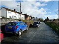 On street parking in part of Tregynon, Powys