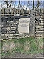 Memorial stone for old quaker house