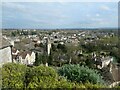 Looking from Tory Place down into Bradford on Avon