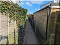 Pedestrian footpath by Poringland Primary School