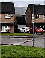 Cold Calling Control Zone notice on a Chester Close lamppost, New Inn, Torfaen