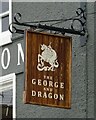 Sign for the George and Dragon, Tarvin