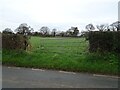 Field entrance off Huxley Lane