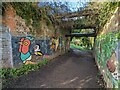 Underpass beneath the cycle path