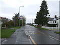 Bus stop on Swanlow Lane (B5074)