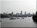 TQ3280 : View from Waterloo Bridge along the River Thames to the City of London by Rod Grealish