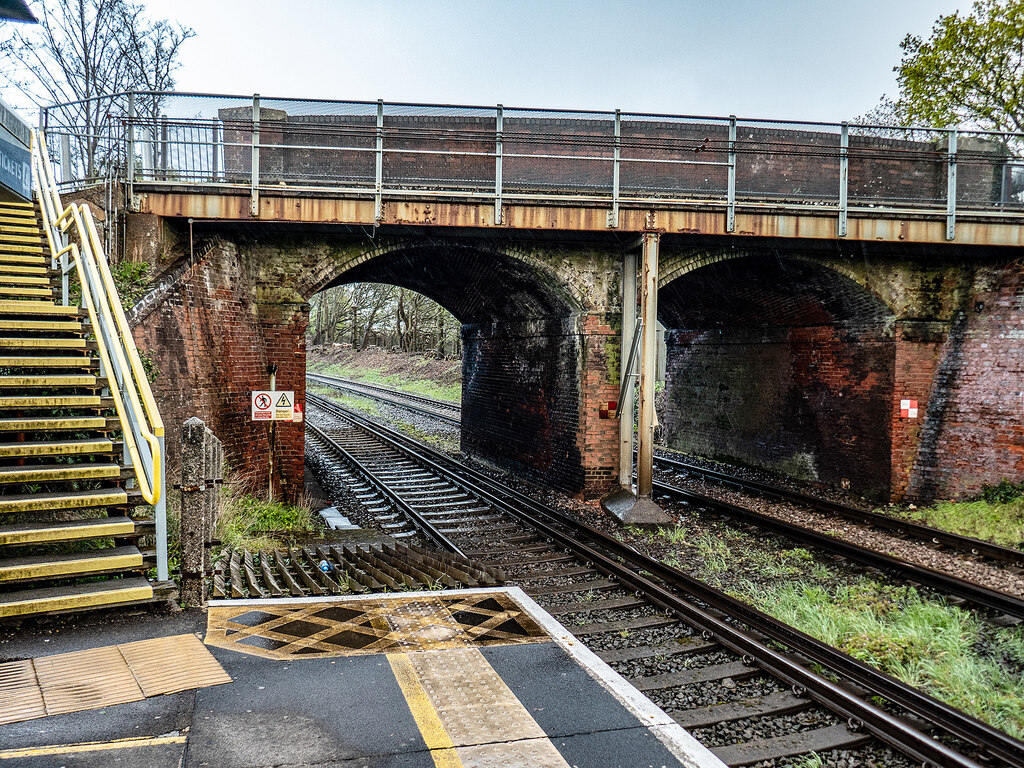 Double road bridge at Hamble station © John Lucas :: Geograph Britain ...