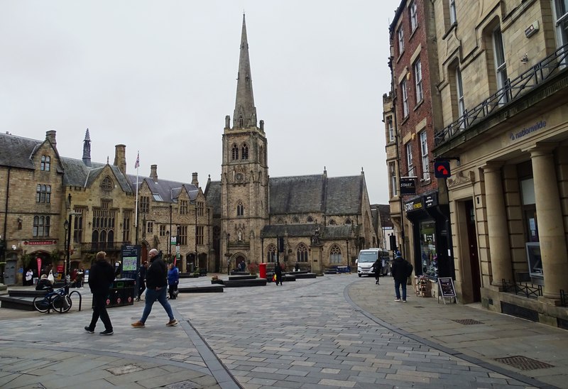 Quiet morning in Durham Market Place © Robert Graham :: Geograph ...