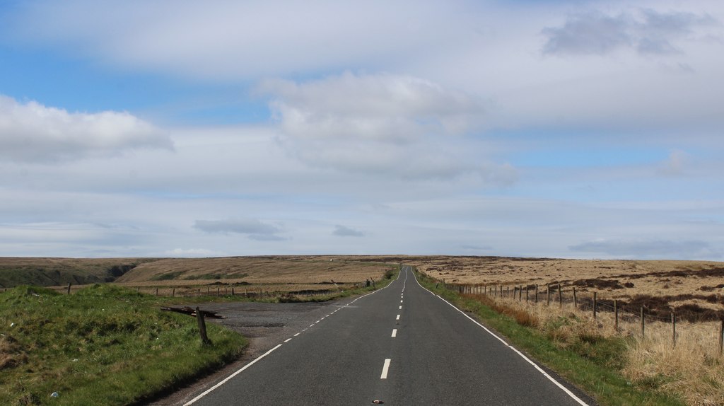 Saddleworth Road above Deanhead Moor © Chris Heaton :: Geograph Britain ...