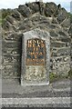 SH3976 : Old milestone beside Ffordd Caergybi (Holyhead Road) by JThomas