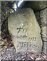 Old Milestone by the A670, High Street, Uppermill