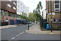 Werrington Street at the corner of Aldenham Street