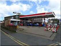 SH5371 : Service station with Post Office on the A5, Llanfair Pwllgwyngyll by JThomas