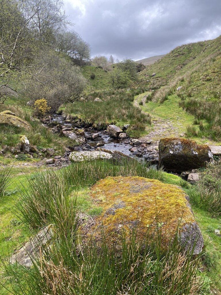 Path Crossing Nant Ffynnon-wen © Alan Hughes :: Geograph Britain And 