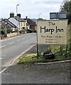 The Harp Inn information board,  Glasbury-on-Wye, Powys