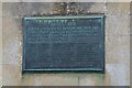 War Memorial, Great Brington: detail