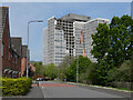 Demolition of the former tax office in Llanishen