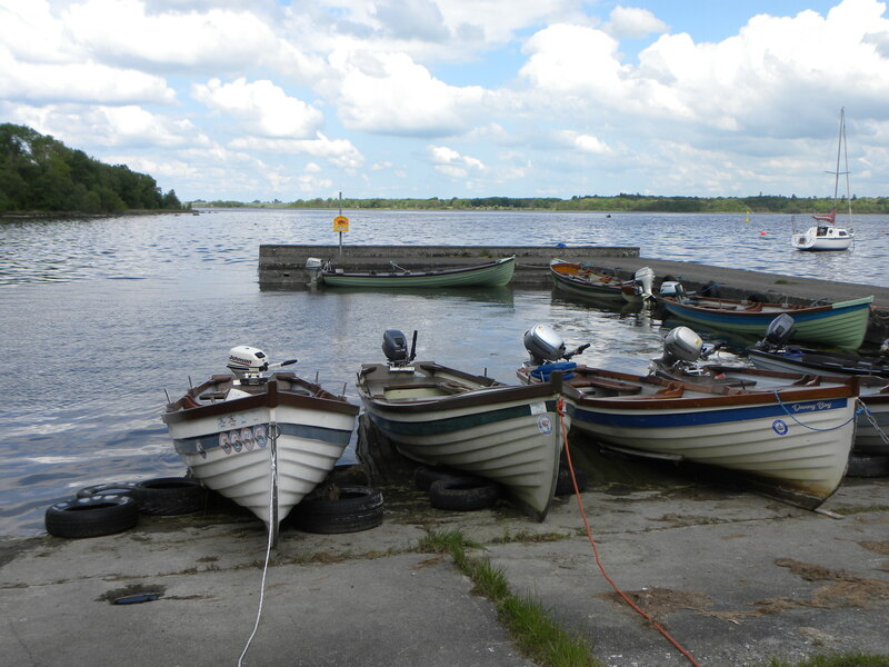 Boats by Lough Corrib © Gordon Hatton :: Geograph Britain and Ireland