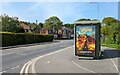 Bus stop and shelter on Limekiln Lane