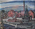 Gresford, All Saints Church: Painting of the Gresford Colliery Disaster (1934) when 266 men died (detail) 2