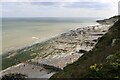 A vegetated cliff slope at Holywell, East Sussex