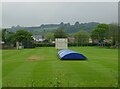 Covers are on at Ebberston Cricket Club