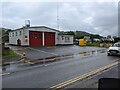 Hay-on-Wye fire station, and parking for the Hay festival