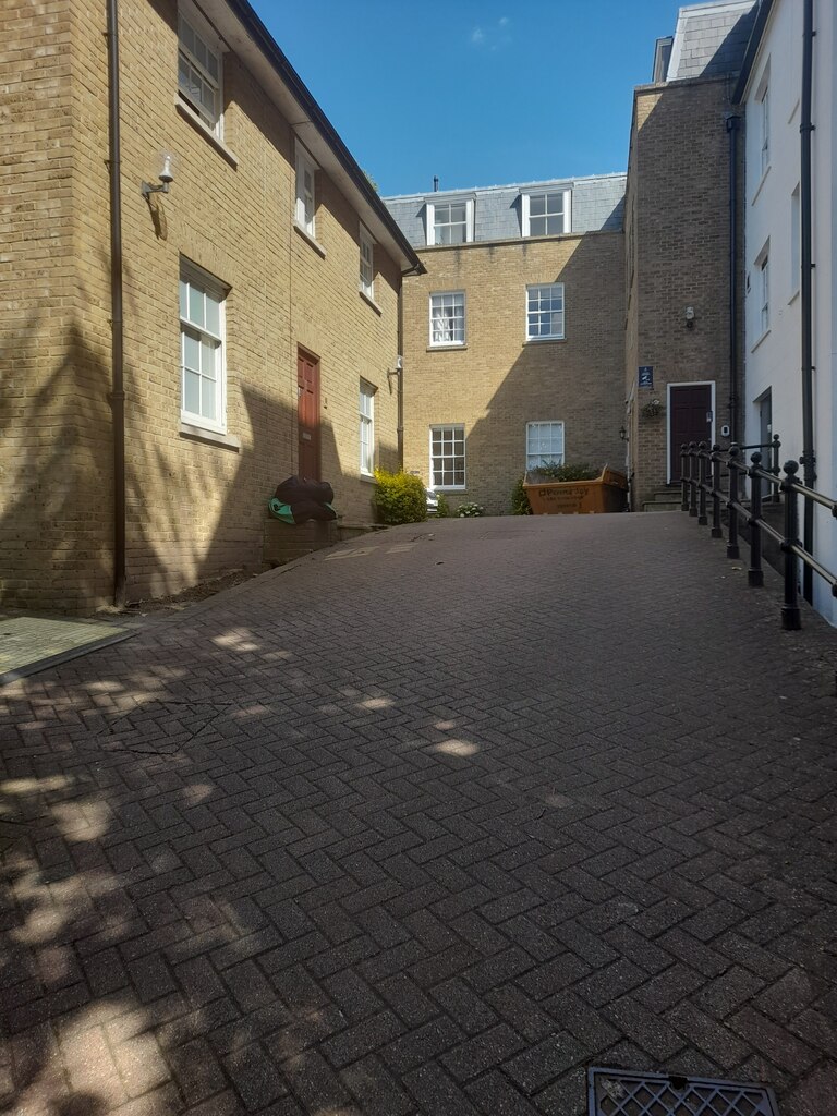 Courtyard off High Street, Harrow on the... © David Howard :: Geograph ...