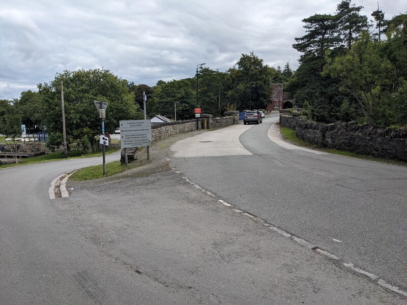 Penrhyn Bridge and the road to Port... © David Medcalf :: Geograph ...