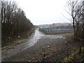 View from a charter train - Gas works near M4 Motorway