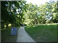 Limnerslease: path to the gallery and chapel