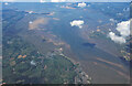 Loughor Estuary from the air, 1998