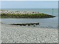 Breakwater and pipe, Penrhyn Bay