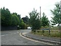 Looking from Chalgrove Close onto the B3208