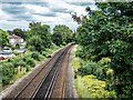 Eastwards from the Ashley Walk railway footbridge, Cosham