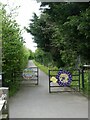 Eastern end of Chester Millennium Greenway at Mickle Trafford