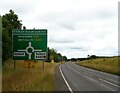 A53 approaching Espley Roundabout