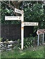 Direction Sign - Signpost in Mithian village