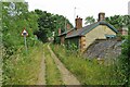 Mill Cottages on the bridleway to Somerton