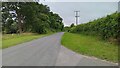 Lane to Woodmancott at the entrance to Vicarage Farm