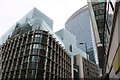 Looking up at 30 Fenchurch Street and the Walkie Talkie from Fenchurch Street