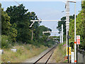 Electrification work on the Coryton line