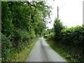 Minor road beside caravan park