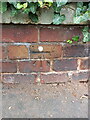 OS benchmark - Whitmore Reans, wall outside 37 Albert Road